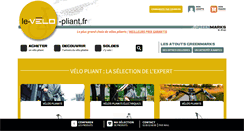 Desktop Screenshot of le-velo-pliant.fr